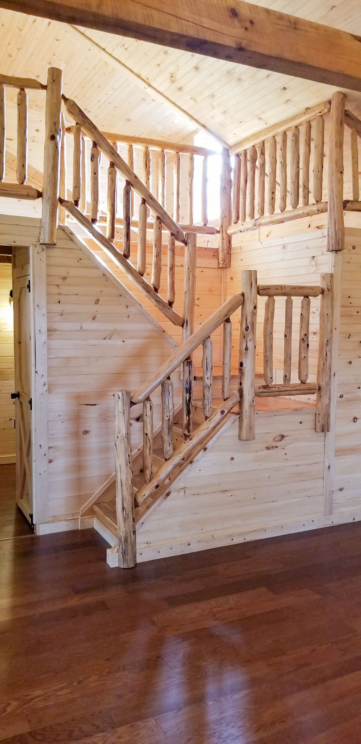 Inside photo of stair steps