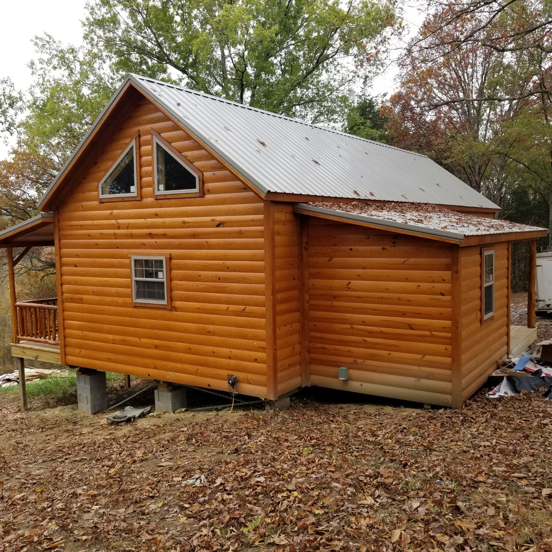 Back view of cabin