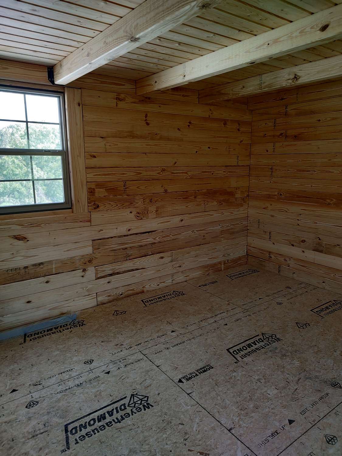 Cabin inside one window